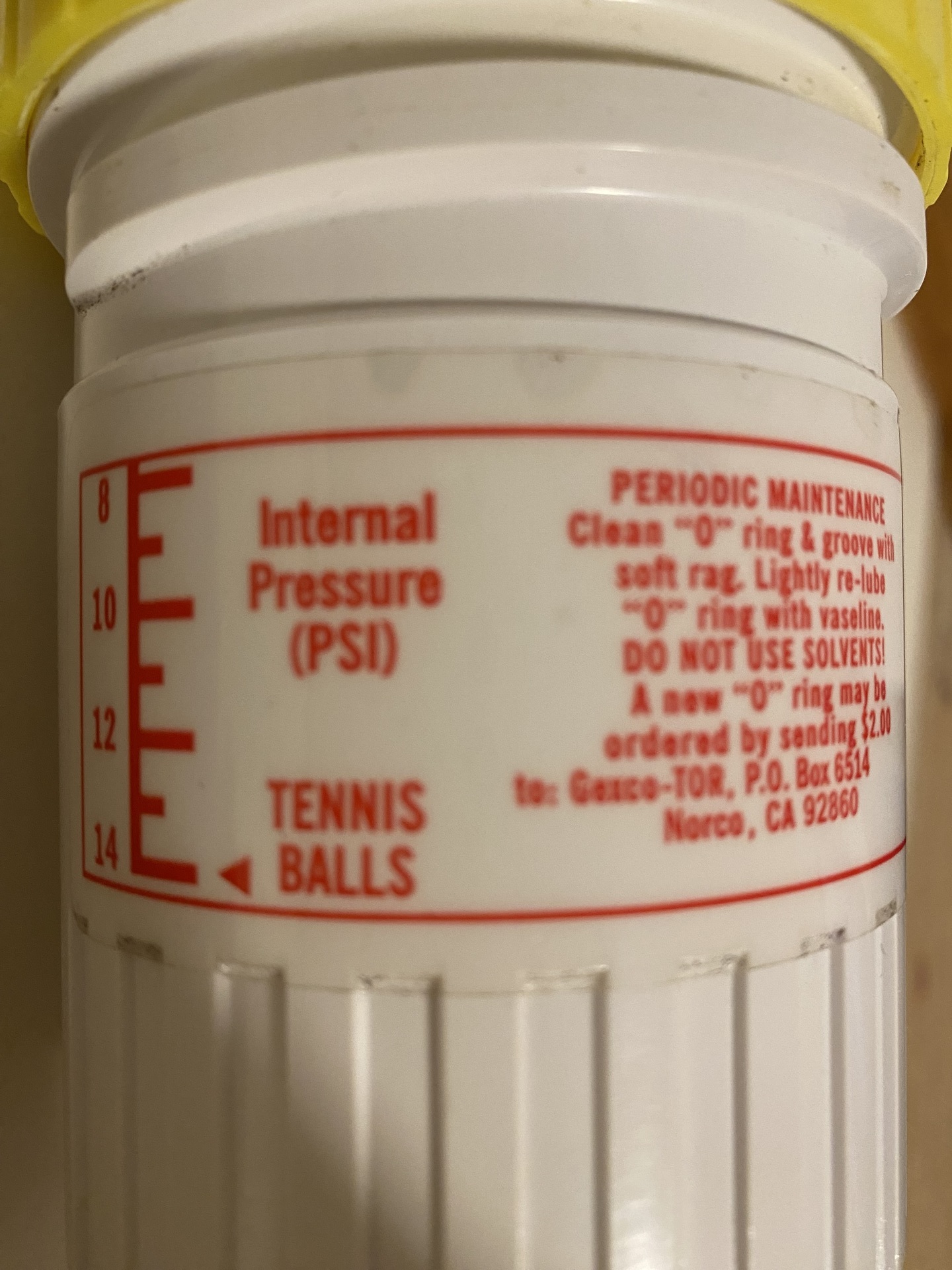 4本版(計64球収納) テニスボール圧力保持器 加圧容器「ボール