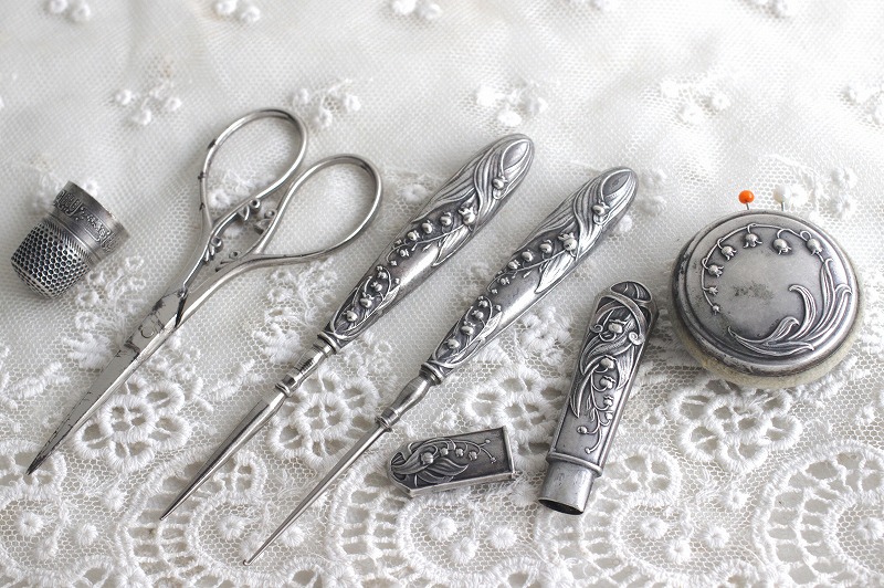 フランスアンティーク シルバー すずらんのシンブル 指ぬき 【公式通販】