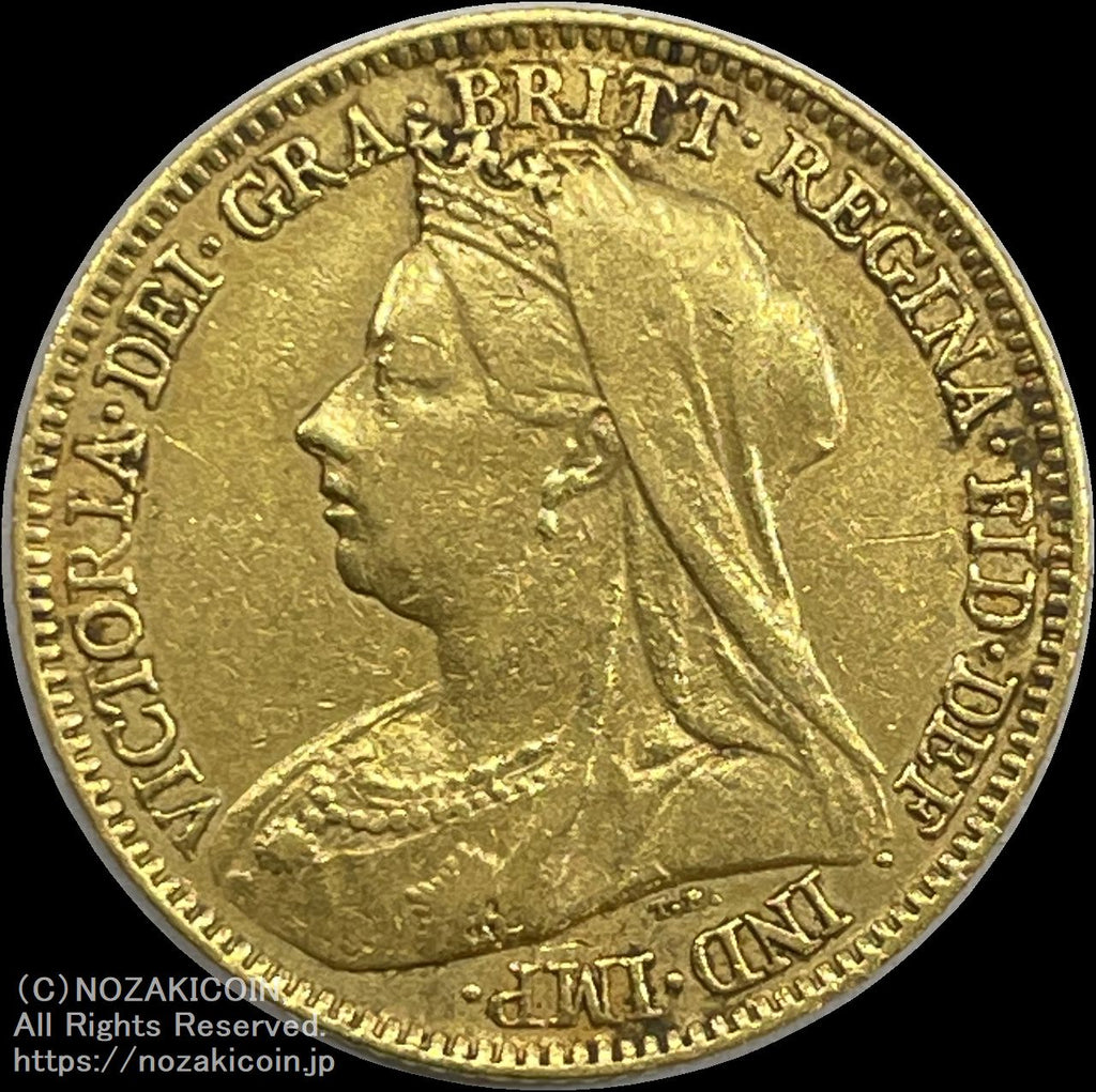 イギリス ヴィクトリア女王 1/2ソブリン金貨 1897年 – 野崎コイン