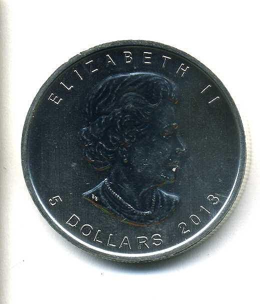 カナダ メープルリーフ5ドル銀貨 2013年 – 野崎コイン