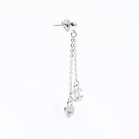 シャネル CHANEL ココマーク チェーン ピアス シルバー WS8104 – NUIR