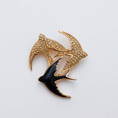 ジ*ン様 Christian Dior ブローチ フクロウモチーフ 現状品 ヴィ ジ*ン