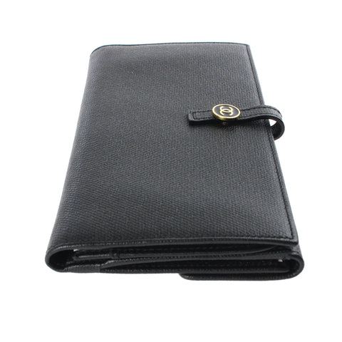 シャネル CHANEL ココボタン 長財布 9番台 レザー ブラック P3103