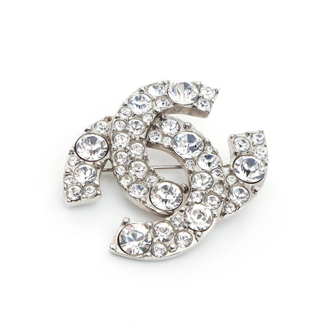 CHANEL ブローチ CCマーク ビジュー ラインストーン