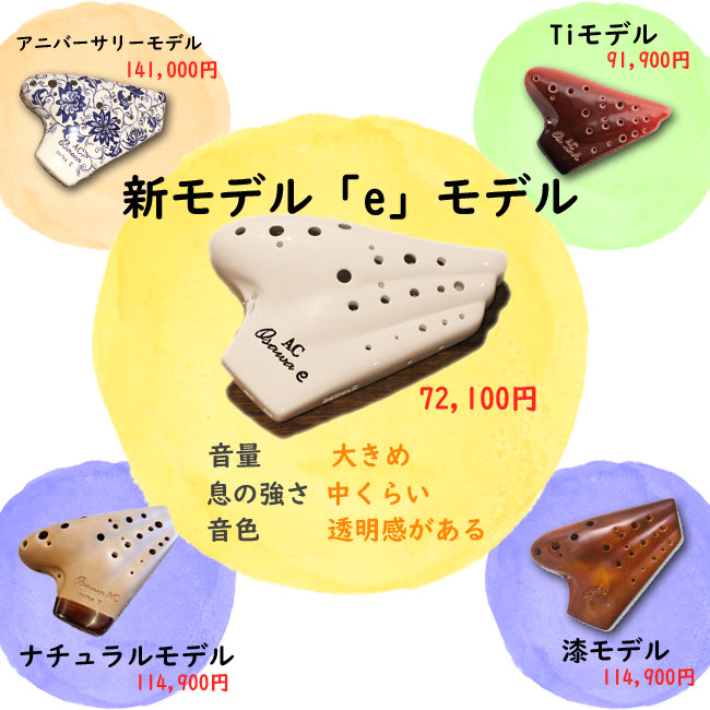 オオサワ トリプルオカリナ バスC管 磁器製 BC-TA Osawa オオサワ