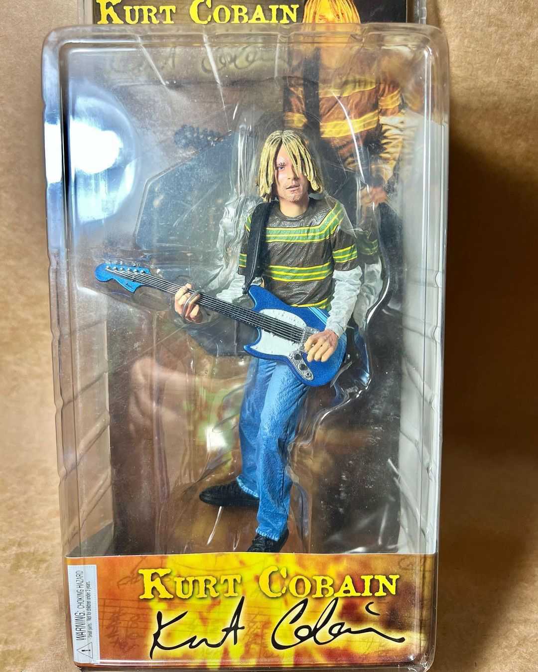 Cobain 18インチ フィギュアNECA 2007外箱付動作確認済 Kurt Cobain 18