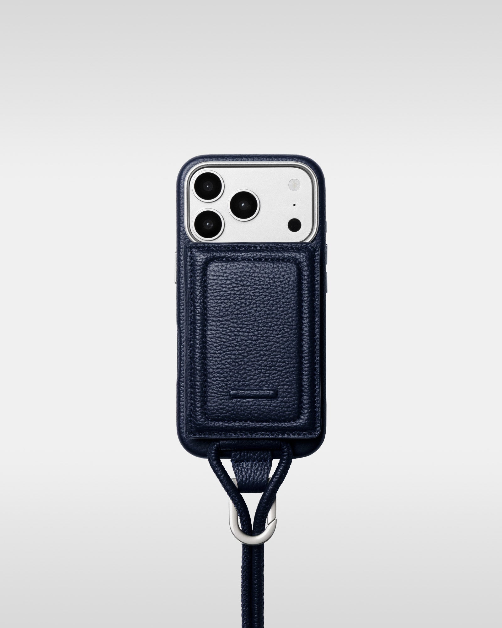 レザー製 iPhoneケース セット / ストラップ付スマホケース / スマホ