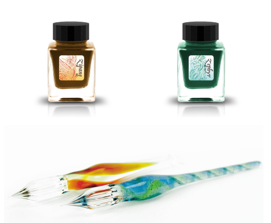 ガラスペン＆インク「Zepfyr（ゼファー）／Zipang（ジパング