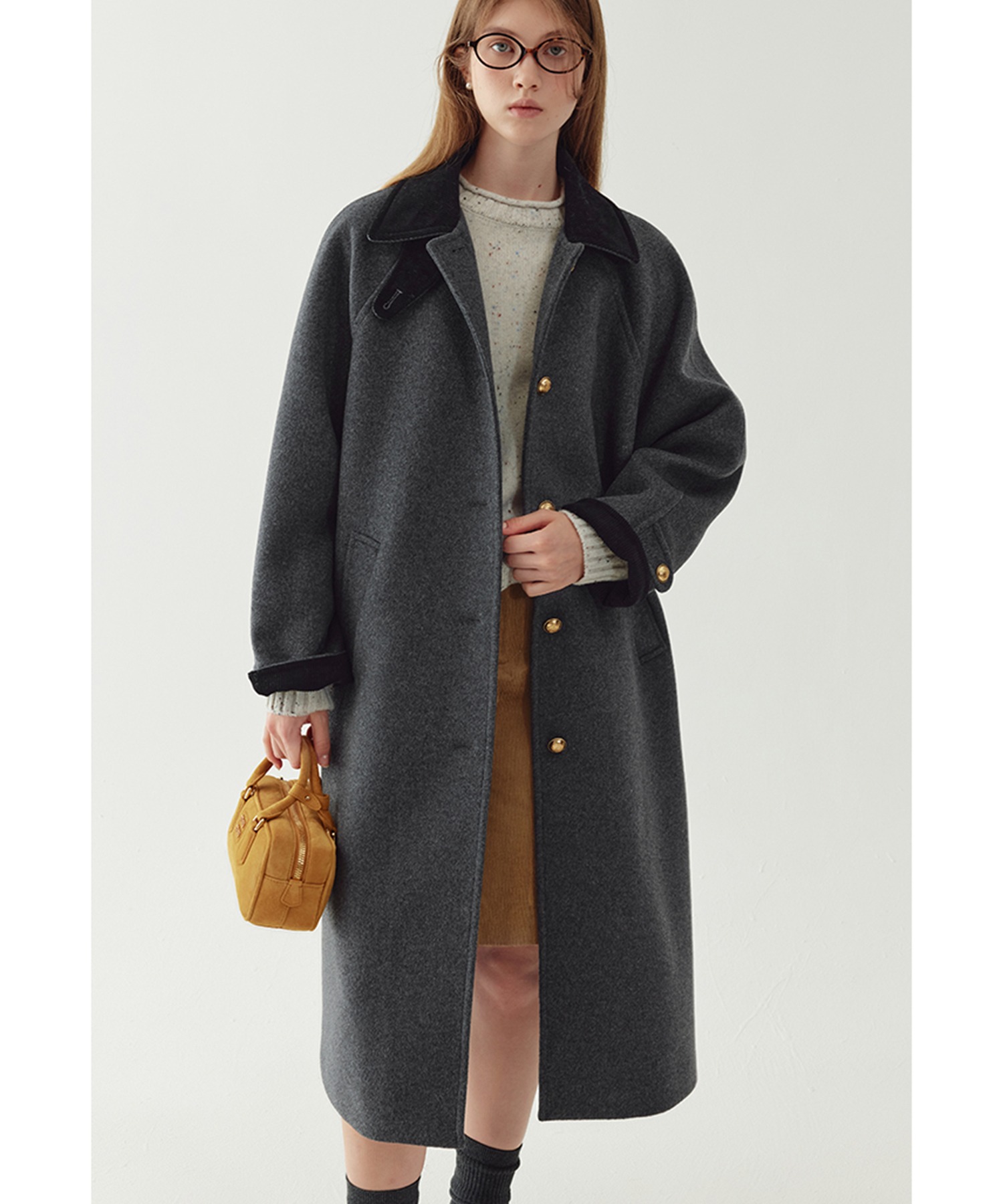 入手困難✨ d-due デドュエ ステンカラーコート デザイン ブラウン系