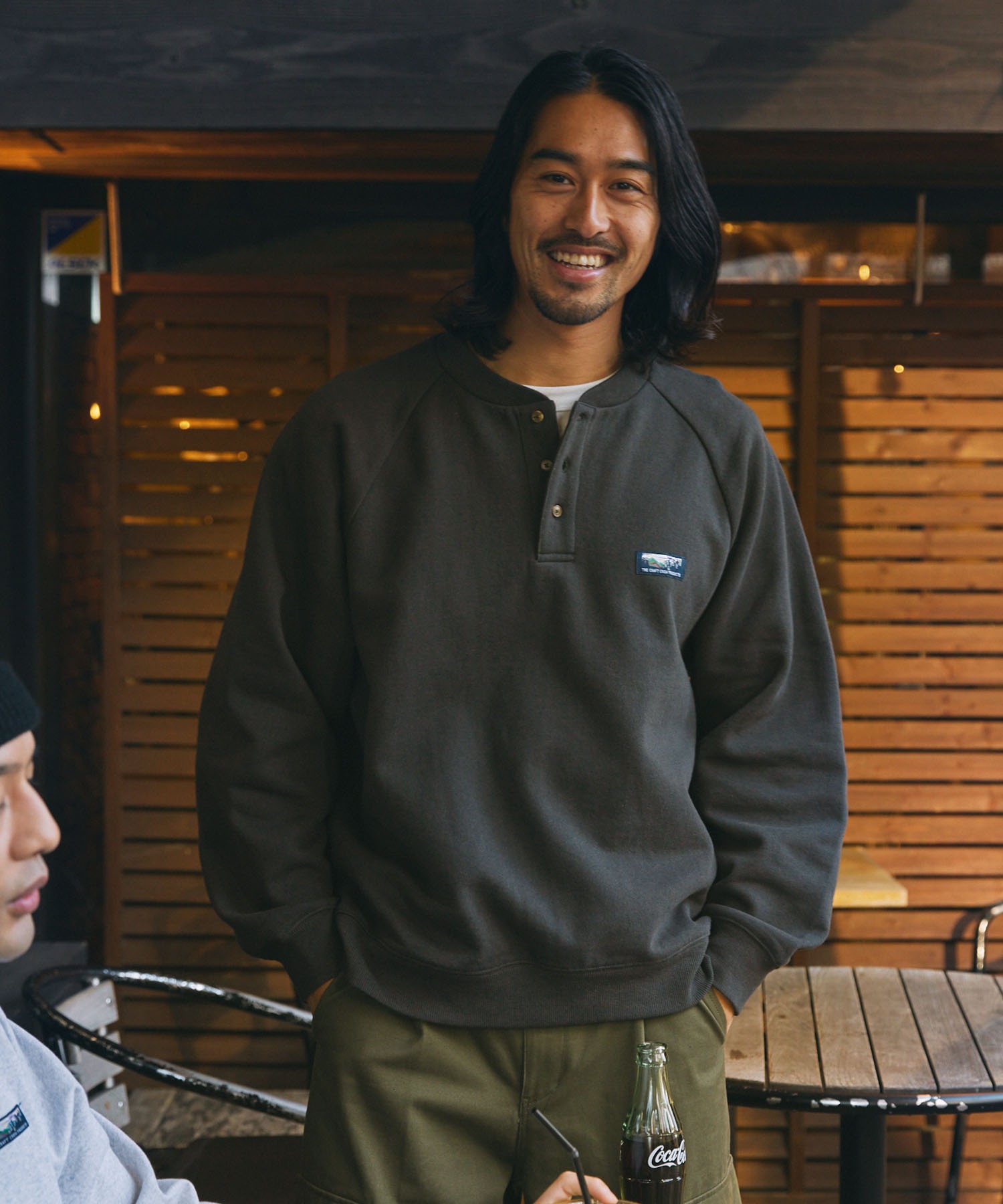 GREGLAUREN アンティークリブ ヘンリーネックカットソー SIZE1 楽天