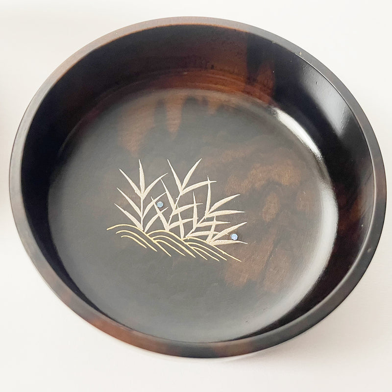 黒柿】蒔絵 中棗 （現品限り） – おかや木芸