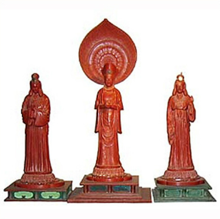 山田真山/琉球王朝/絹本着色/沖䋲光雲鞆音平和祈念像 山田真山/琉球