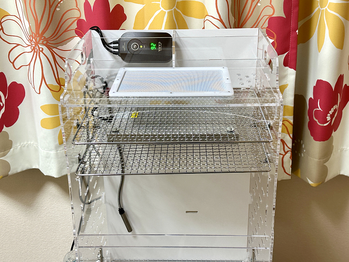 アクリルケージ⭐︎フクロモモンガ 暖房三角屋根セット 2WAY