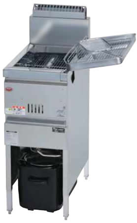 マルゼン 1槽ガスフライヤー MGF-13K 油量：13L - 業務用調理器具