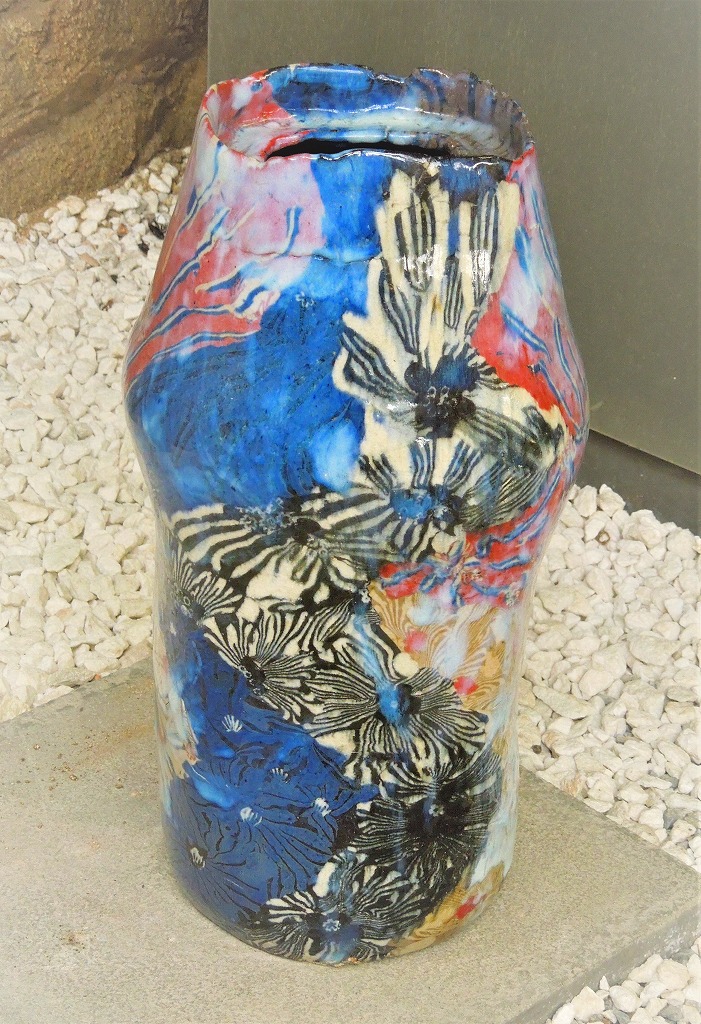 ギャラリー3 山内 瑠璃子（花入れ） | 大島窯 窯元ブログ