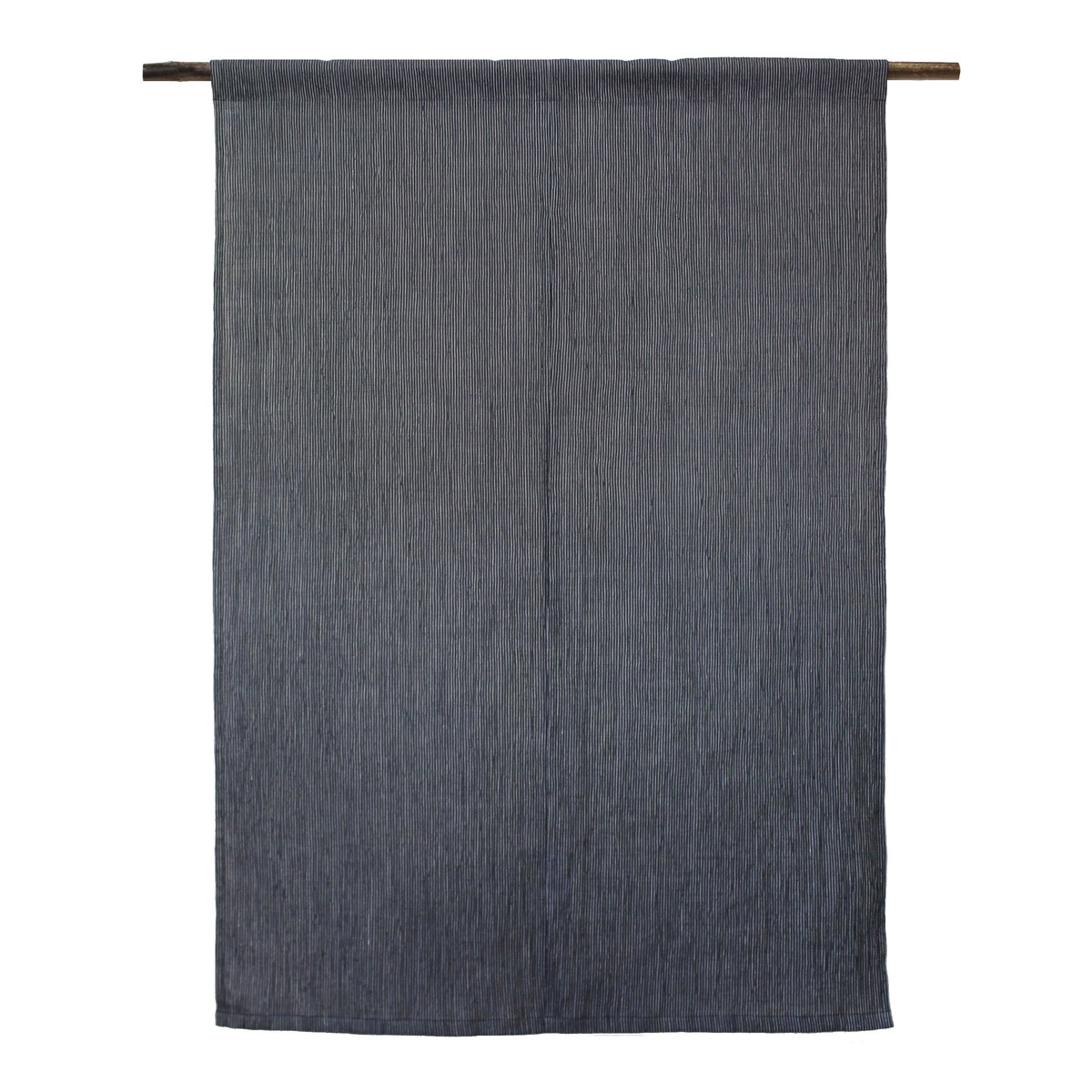 縮のれん 十二布 縞 黒 | IONOストア - 小千谷縮を独自に改良した麻の