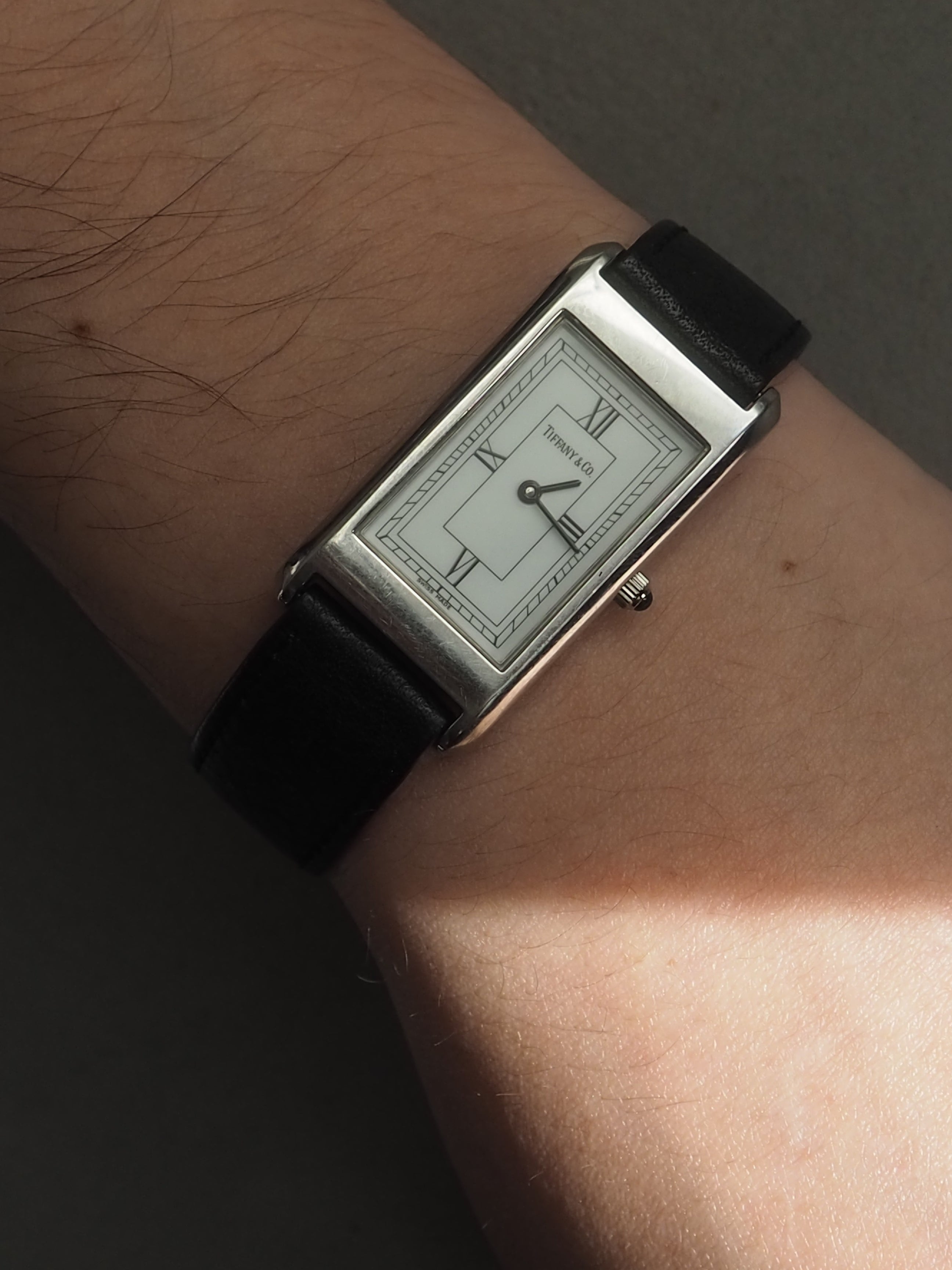 UB555ティファニー クラシックスクエアウォッチ ローマインデックス