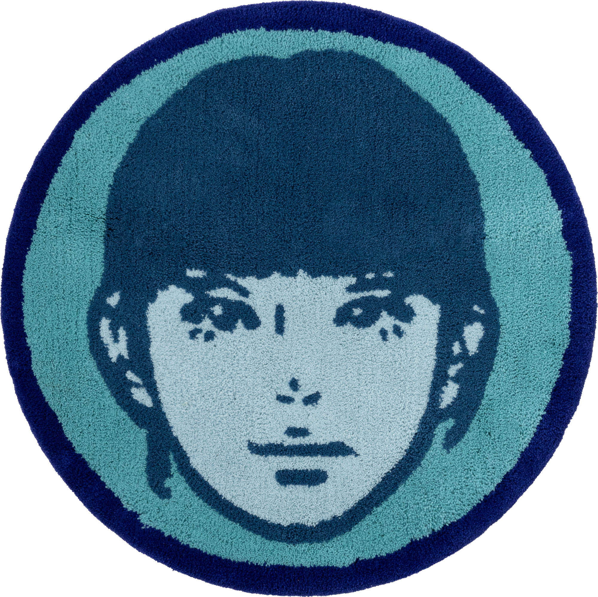 その他 Kyne Stamp Circle Rug by ROOM (BLUE) Kyne Stamp Circle Rug