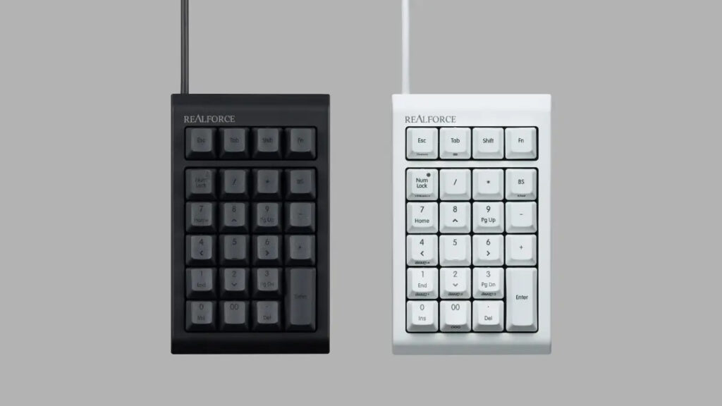 REALFORCEの左手デバイス！？テンキーモデル「REALFORCE RT1 Ten