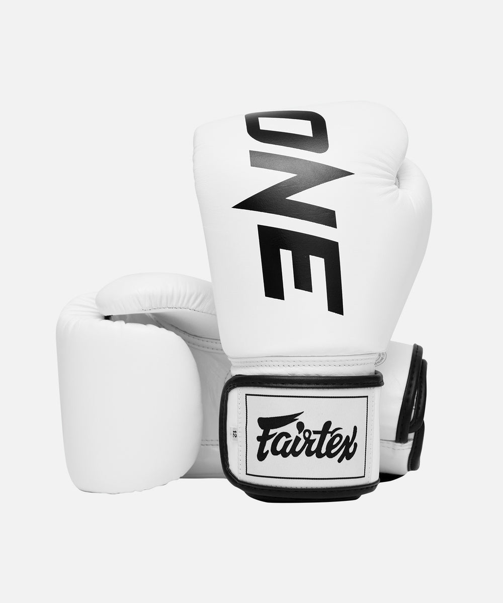 ONE x Fairtex Tight-Fit Boxing Glove (White) | ONE Championship