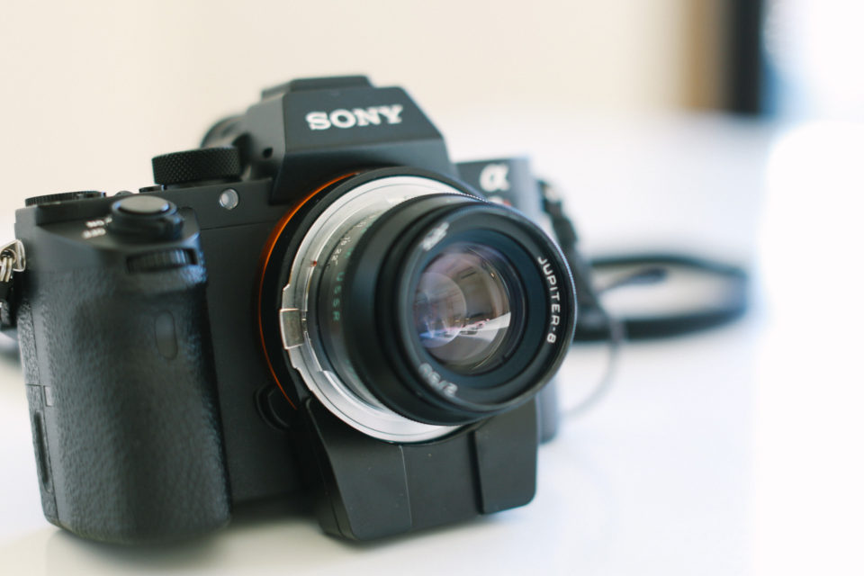 Jupiter-8 50mm f2 L39 フード、LMアダプター付き 初期型 Jupiter-8