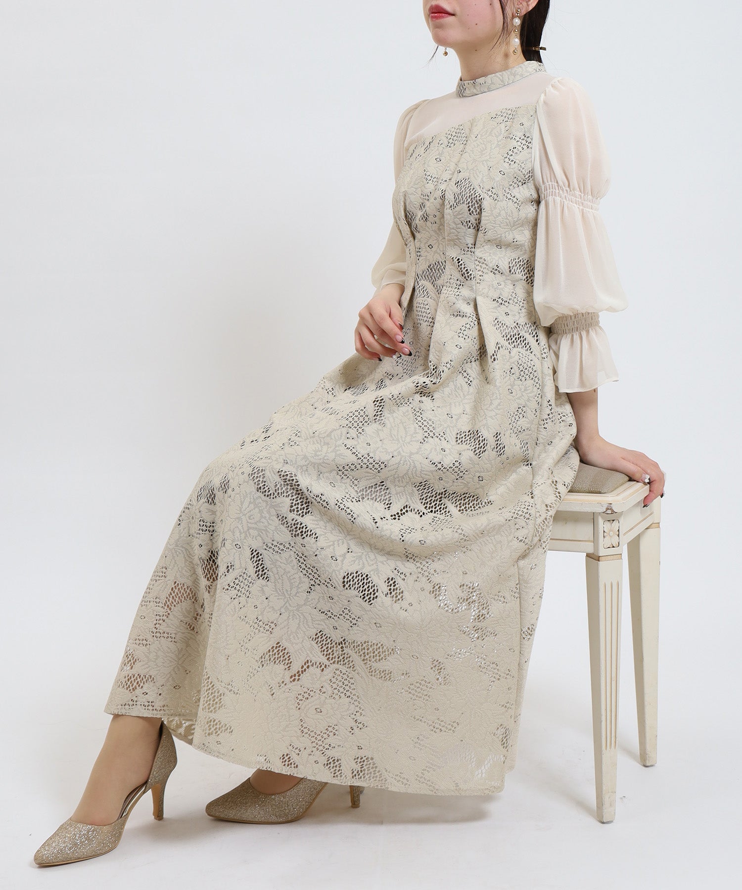 ジャガードドレス