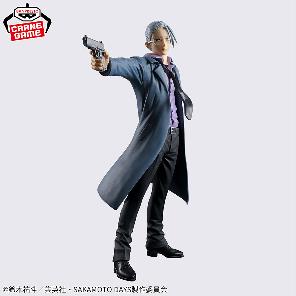 2025年にクレゲで登場予定の「サカモトデイズ」のプライズ・フィギュア