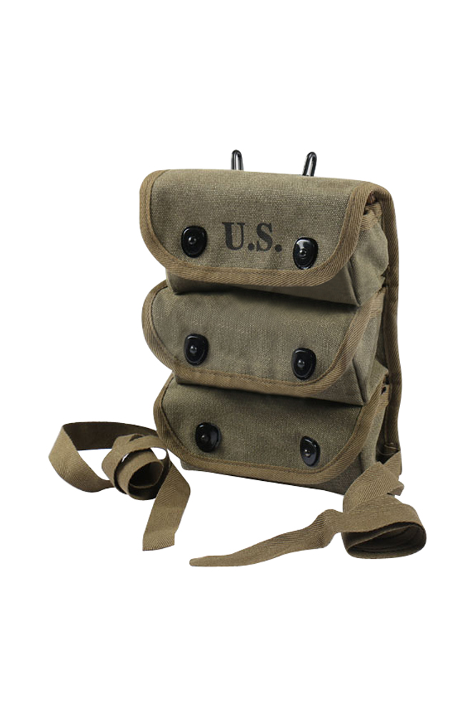 WWII 3 Pocket Grenade CarrierMagazine Pouches -Military Harbor