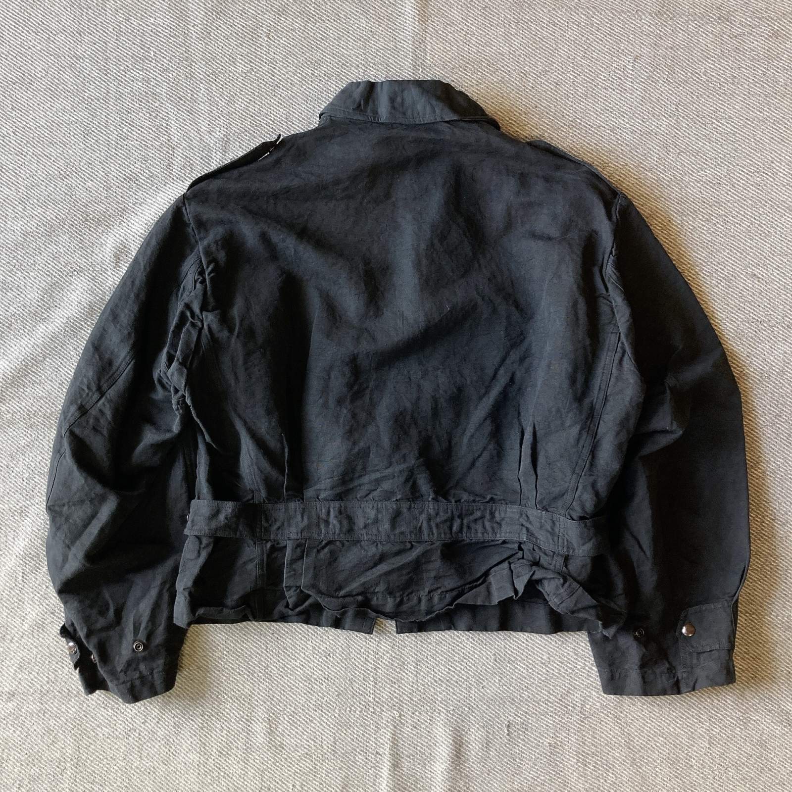 イタリア軍】A.M.I パイロットジャケット ブラック染 (デッドストック後染)