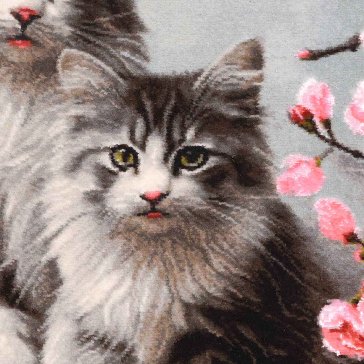 ペルシャ絨毯 絵画絨毯 タブリーズ産 手織り タペストリー 横500✖️縦