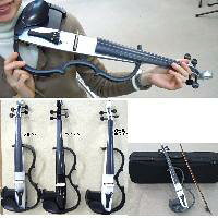 1年保証・調整付き】音量1/10サイレントバイオリン ブラック色 エレキ