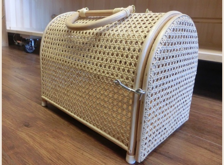 送料込・猛禽類フクロウ専用キャリーケースLTサイズ横開きタイプ