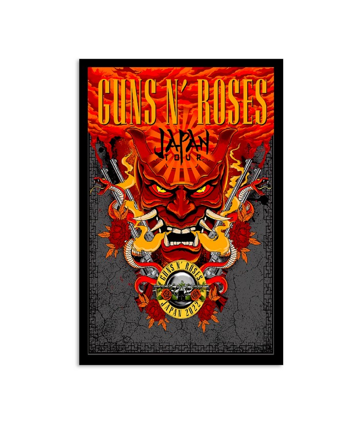 Guns N' Roses Japan 2025 ポスター リトグラフ Guns N' Roses Tour