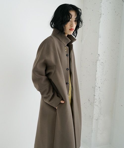 suzuki takayuki スズキタカユキ standing-collar coat [A233-04/tauni
