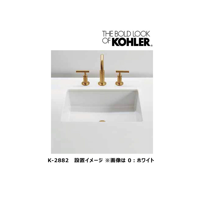 KOHLER コーラー 洗面ボウル バーティクルレクタングル アンダー