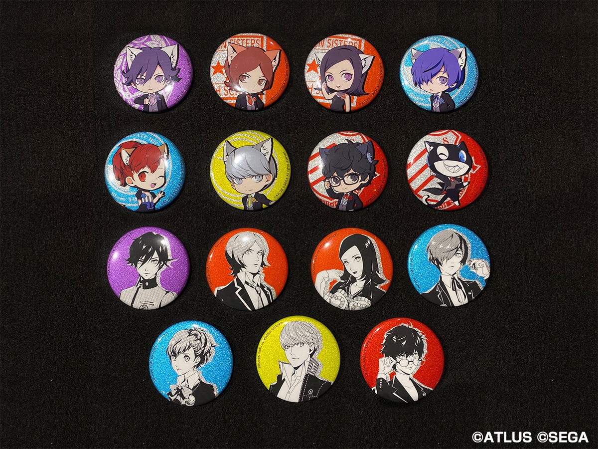 ペルソナ4 The ANIMATION ナンジャタウン 特大缶バッジ 集合 ペルソナ4
