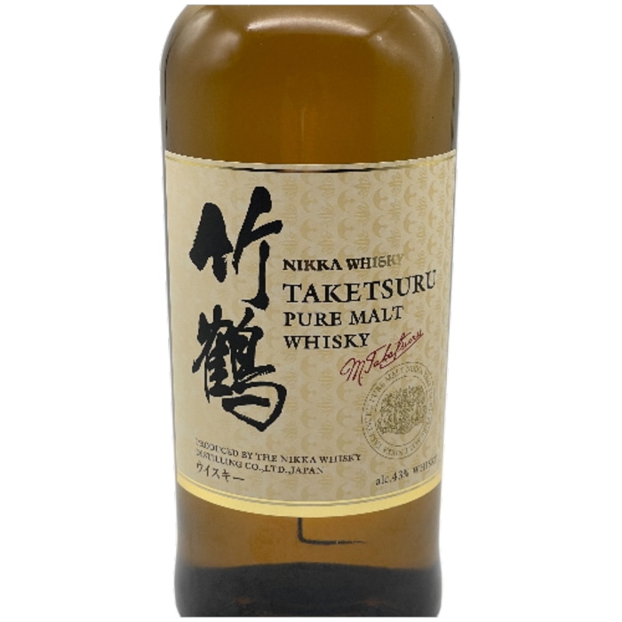 1円~ NIKKA（ニッカ）竹鶴 ピュアモルト 白ラベル 43％ 700ml ※ラベルキズ