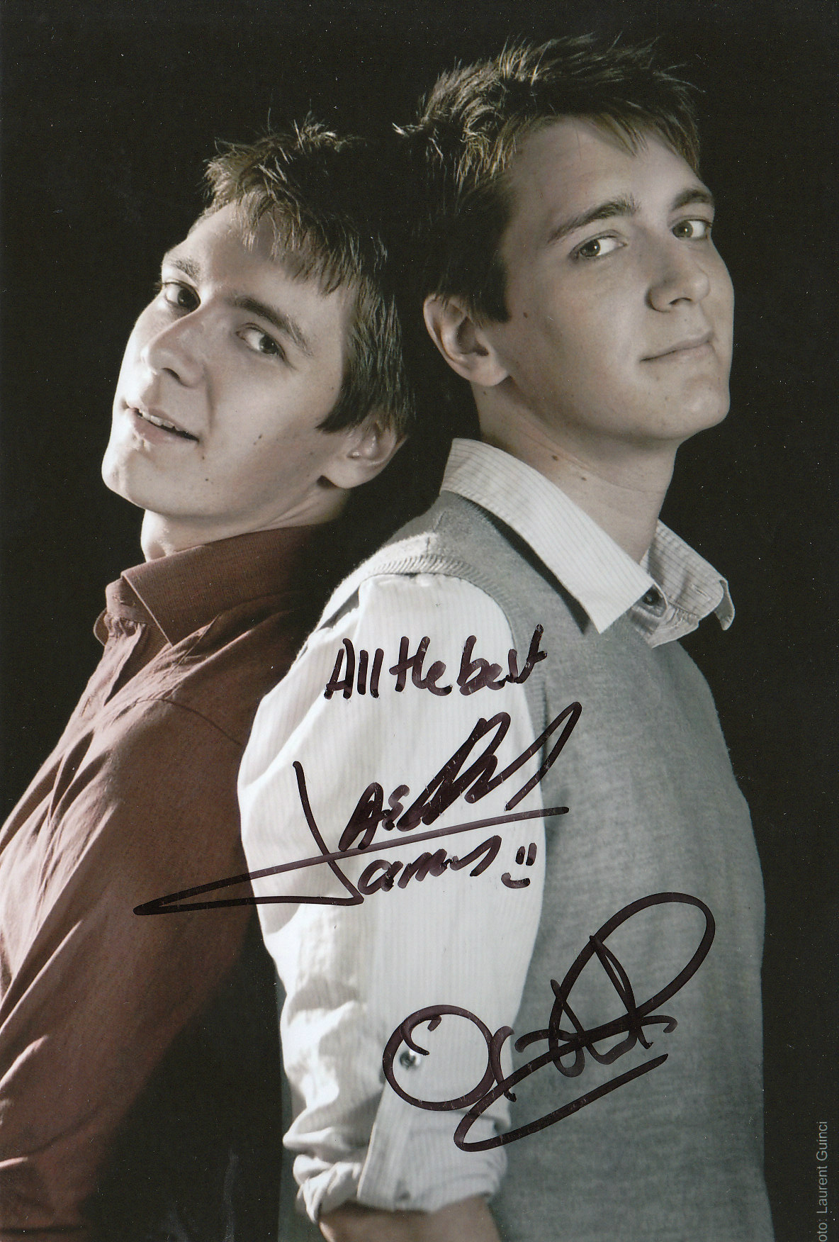 ハリーポッター ウィーズリー兄弟 サイン入りポートレート フェルプス