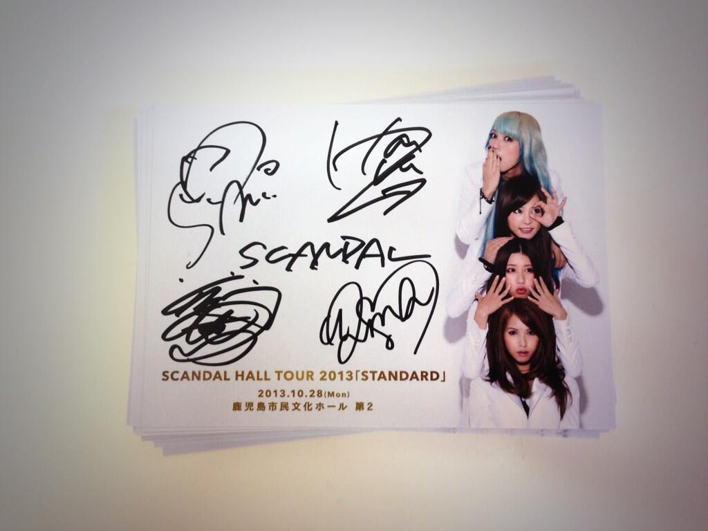 SCANDAL 直筆サインポスター FILA✖️SCANDAL SCANDAL 直筆サイン