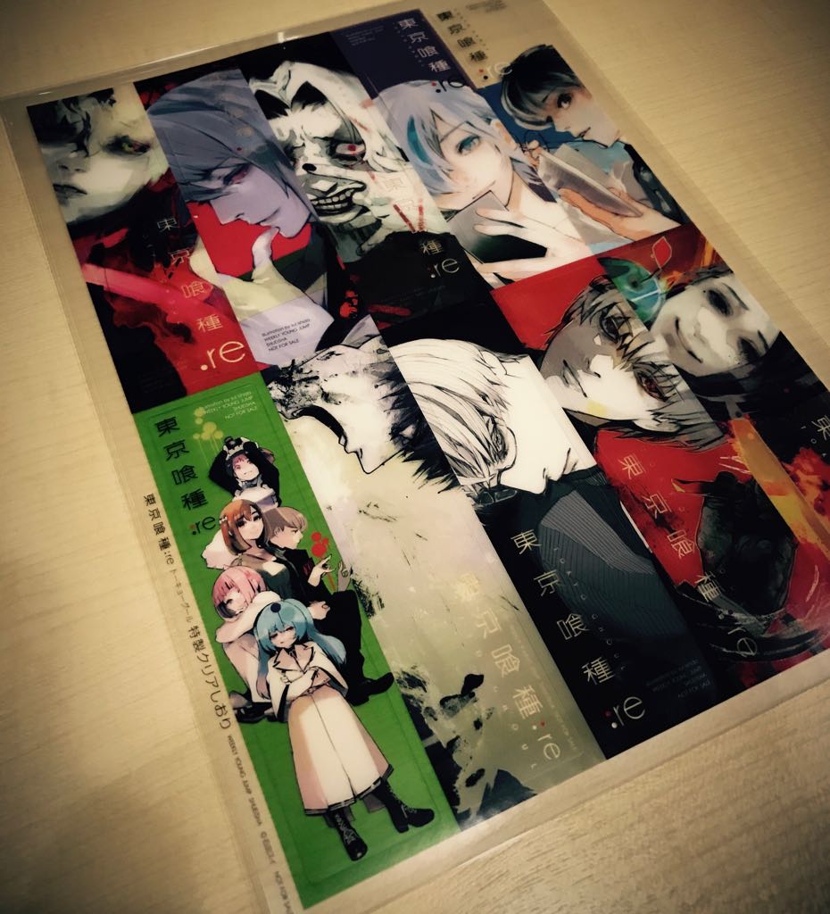 東京喰種 クリアしおり&クリアファイルセット 東京喰種 クリアしおり