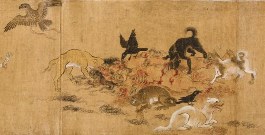 こまち絵画9点 ファイル:Kusozu; the death of a noble lady and the