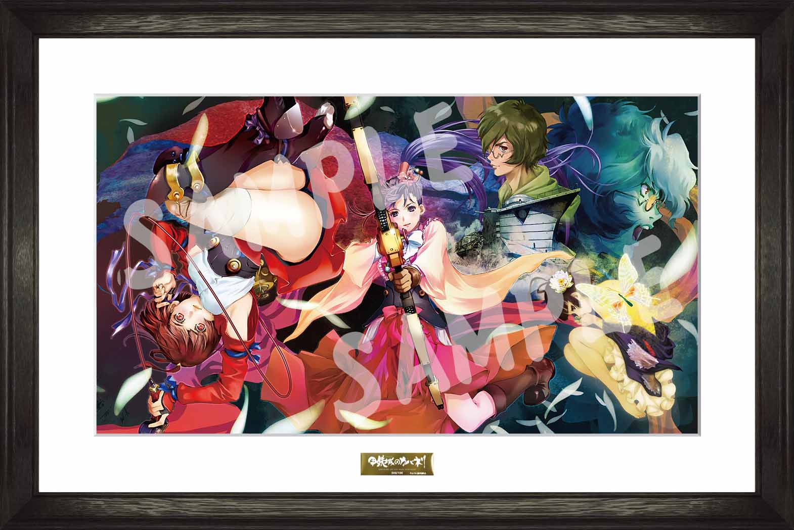 イベント記念 甲鉄城のカバネリ キャラファイングラフ イラスト1 壁掛け 絵