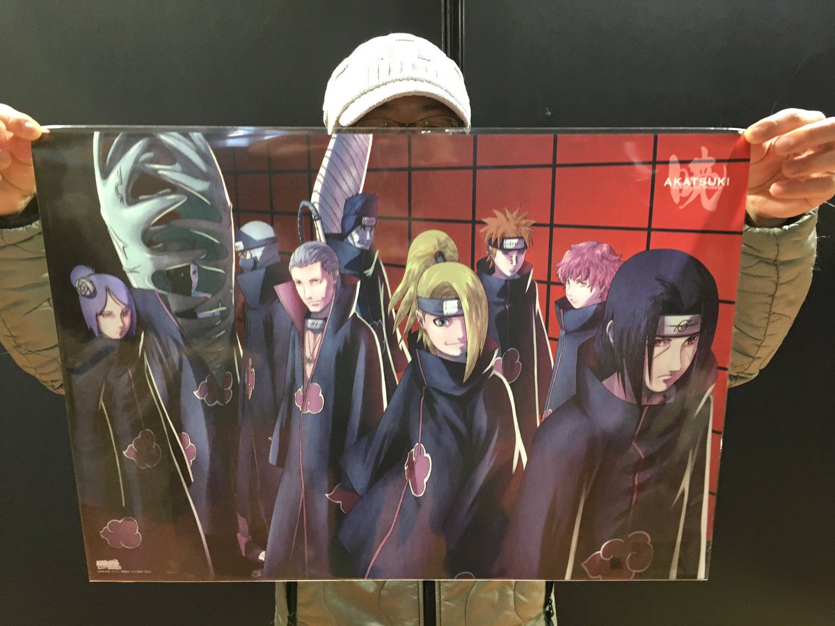 NARUTO ナルト 未開封 クリアポスター・パネル 暁 約62×54cm NARUTO