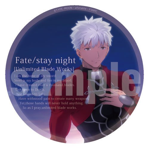 Fate ufotable 遠坂時臣 缶バッジ アクキー ポスカ ステッカー Fate