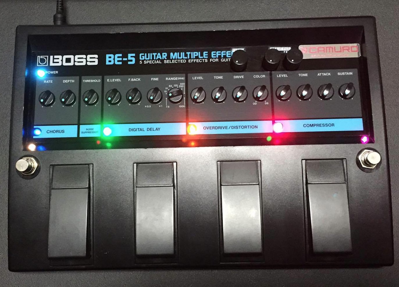 ギター BOSS be-5 アナログのマルチ！？】懐かしの BOSS BE-5 を弾いて