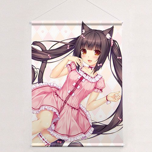 カーテン魂 ネコぱら 描き下ろし カーテン(ショコラ＆バニラ) カーテン