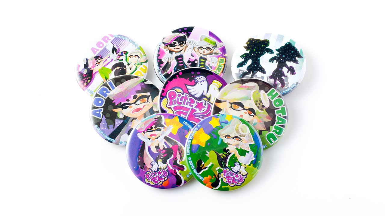 スプラトゥーン 缶バッジセット アニメイト限定特典 シオカラーズ