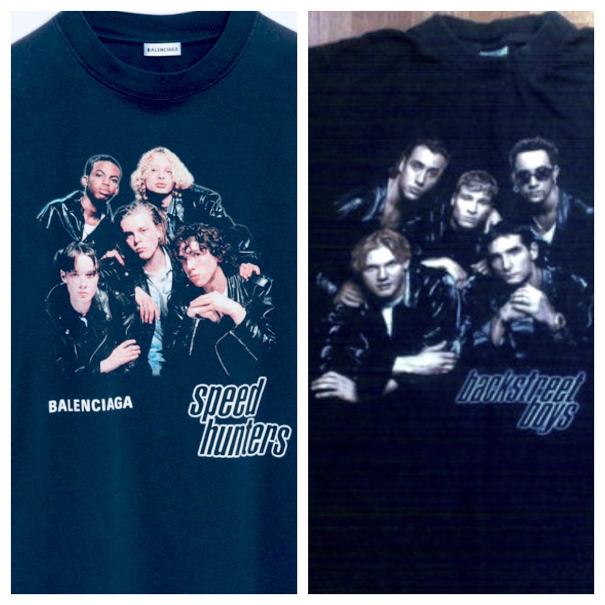 Backstreet boys バレンシアガ元ネタ 当時物Tシャツ