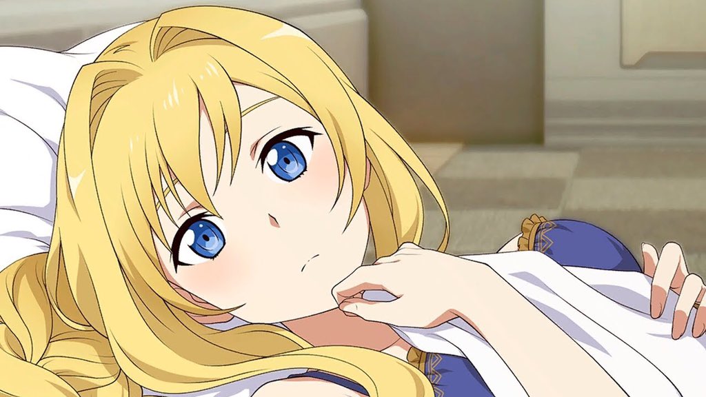 アニメ風金髪キャラクターイラスト アニメ風金髪キャラクターイラスト