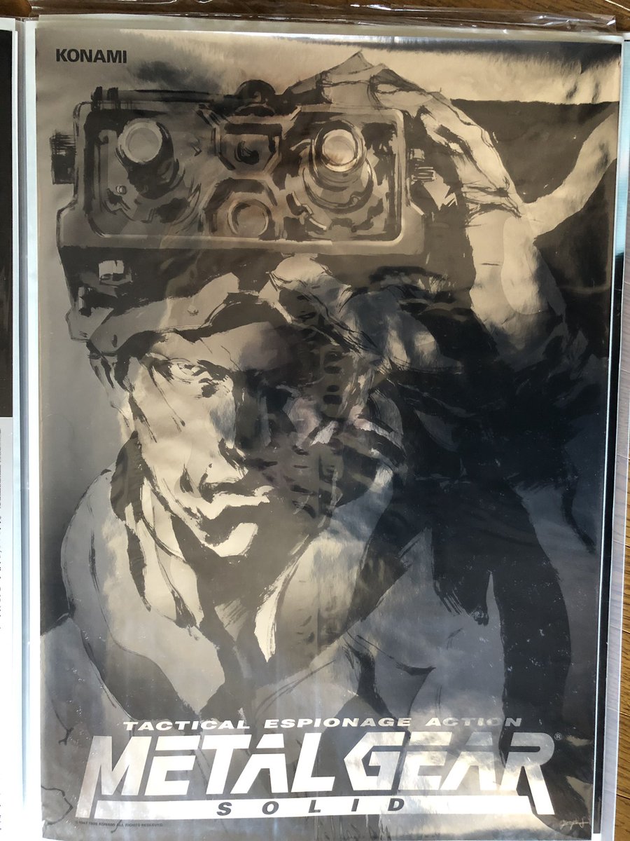 非売品】L GEAR SOLID 3 B2ポスター 非売品】L GEAR SOLID 3 B2